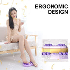 Arenzza portable double foot massage roller with textured surfaces for soothing foot muscle relief, shown on a clean background.