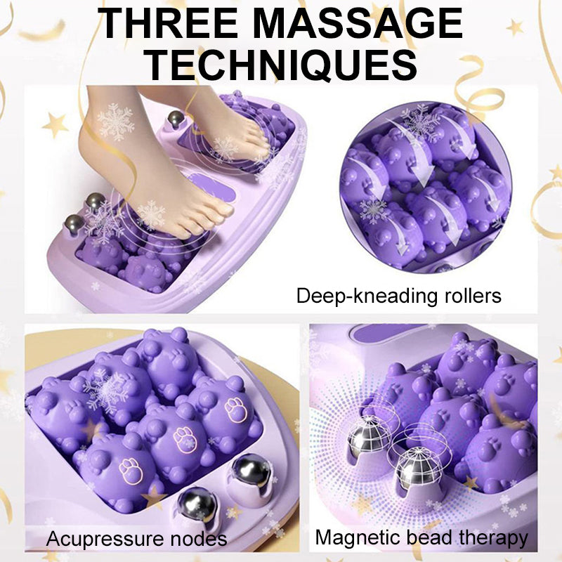 Arenzza portable double foot massage roller with textured surface for soothing foot relief and muscle relaxation.