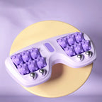 Arenzza portable double foot massage roller with textured surface for foot therapy and relaxation.