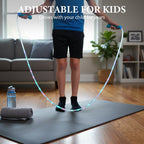 Arenzza LED light-up jump rope for kids, featuring colorful LED lights and durable handles for outdoor play and exercise.