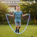 Arenzza LED light-up jump rope for kids with colorful handles and illuminated rope, perfect for outdoor sports and active play.