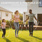 Aarenza LED light-up jump rope for kids, colorful handles and illuminated rope, designed for fun outdoor sports and fitness activities.