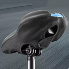 Arenzza high-elastic silicone bike saddle cover fitting securely over a bicycle seat for outdoor cycling comfort.