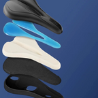 Arenzza high-elastic silicone bike saddle cover fitting a sports bike saddle, shown stretched over the seat for protection.