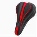 Arenzza high-elastic silicone bike saddle cover fitting securely over a bicycle seat for outdoor cycling comfort.