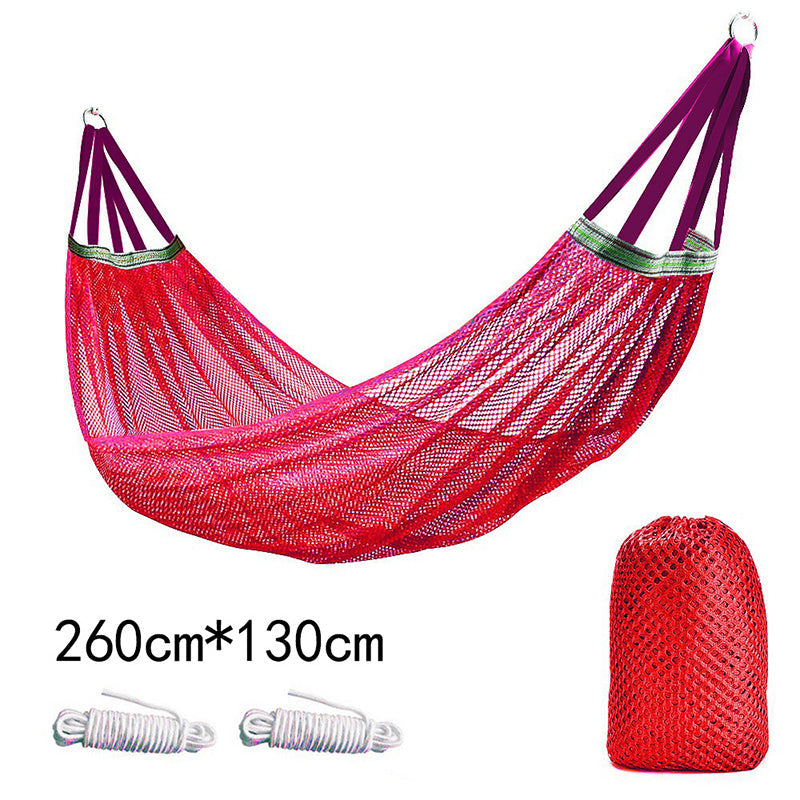 Arenzza upgraded camping hammock with sturdy ropes, lightweight outdoor gear perfect for relaxing in nature.