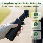 Arenzza golf club cleaning brush set with squeeze spray bottle and microfiber waffle towel for outdoor sports cleaning.