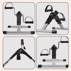 Arenzza mini folding pedal exerciser for under desk use, compact portable exercise equipment with adjustable pedals for fitness.