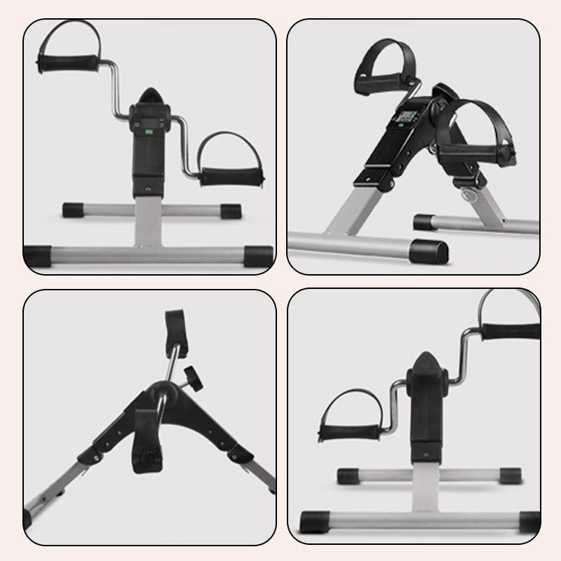 Arenzza mini folding pedal exerciser for under desk use, compact portable exercise equipment with adjustable pedals for fitness.