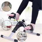 Arenzza mini folding pedal exerciser for under-desk use, compact fitness device with adjustable resistance for seated exercise.