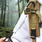 Arenzza retractable carabiner keychain with 65cm steel lanyard, lightweight, sturdy, designed for sports and outdoor use.