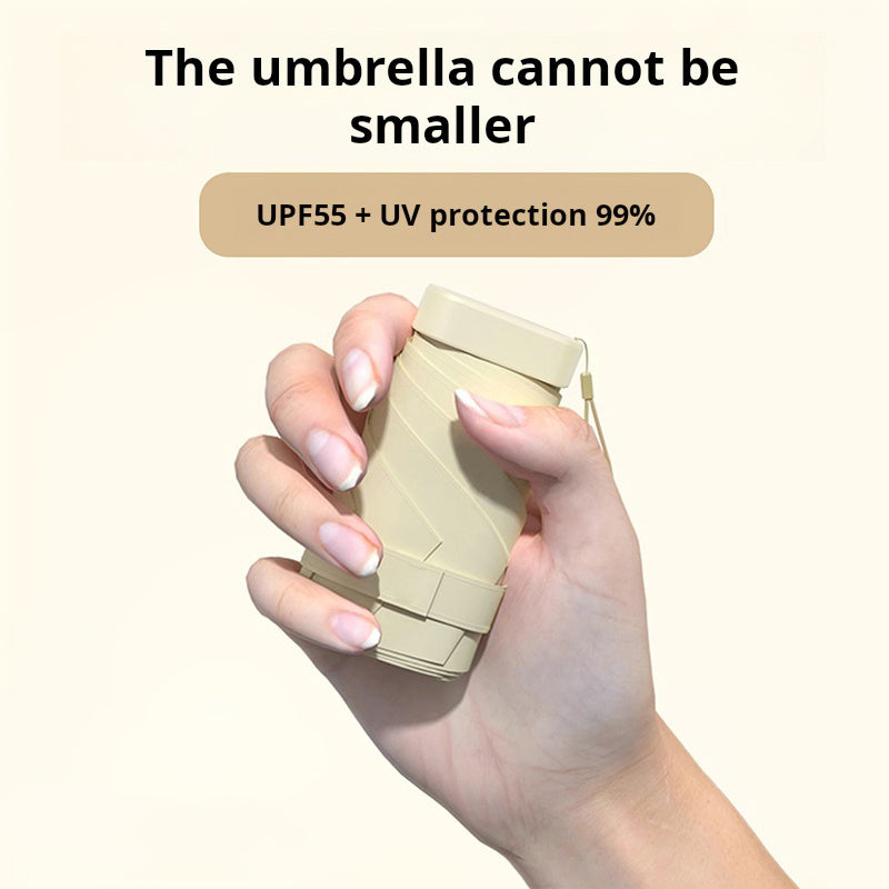 Arenzza portable umbrella open, showing its compact design and sturdy canopy, ideal for rain or shine outdoor adventures.