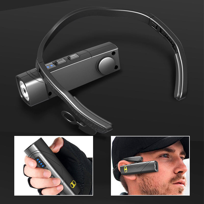 Arenzza LED rechargeable headlamp for sports and outdoor activities, lightweight, hands-free design ideal for running at night.