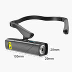 Arenzza LED rechargeable ear headlamp for running and outdoor activities, ultra-light, hands-free headlamp with bright LED light.