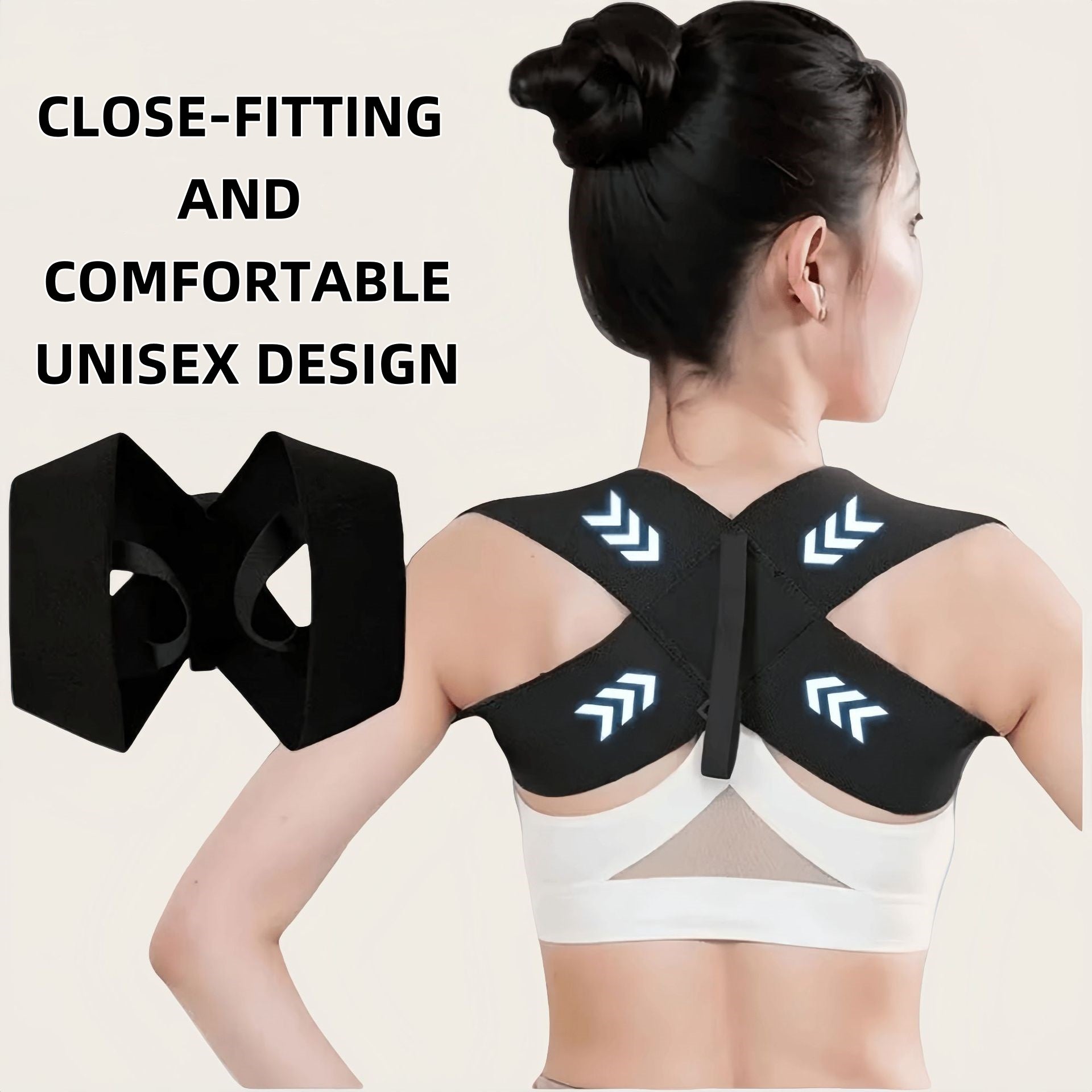 Aarenza back posture correction belt for men and women, worn around the waist for support during sports and outdoor activities.