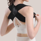 Arenzza back posture correction belt for men and women, shown worn around the waist, designed for sports and outdoor use.