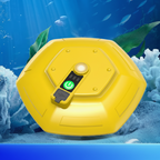 Arenzza floating and rechargeable bait bucket aerator displaying a compact, portable design for outdoor fishing and bait aeration.