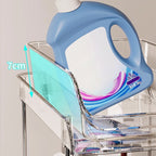 Acrylic Arenzza pull-out storage organizer with multiple compartments for efficient kitchen or bathroom organization.