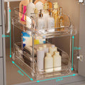Arenzza acrylic pull-out storage organizer with multiple compartments, designed for practical and efficient home organization.