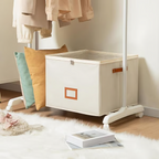 Arenzza fabric shoe organizer storage box with multiple compartments for organizing shoes and accessories.