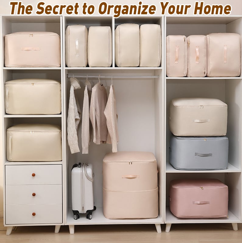 Arenzza Ultra Space Saving Self Compression Organizer for clothing and accessories, compact storage and organization solution.