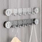 Arenzza wall-mounted hooks organizer with multiple hooks for stylish storage and organization of household items.