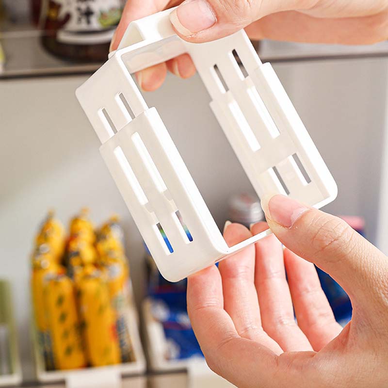 Arenzza adjustable fridge organizer divider with multiple compartments for versatile kitchen storage and organization.