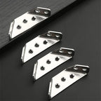 Arenzza universal stainless steel furniture corner connector with screws for sturdy corner joint assembly in tools.