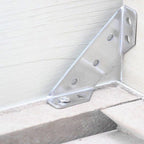 Arenzza universal stainless steel furniture corner connector, showing a close-up of the durable tool for furniture assembly.