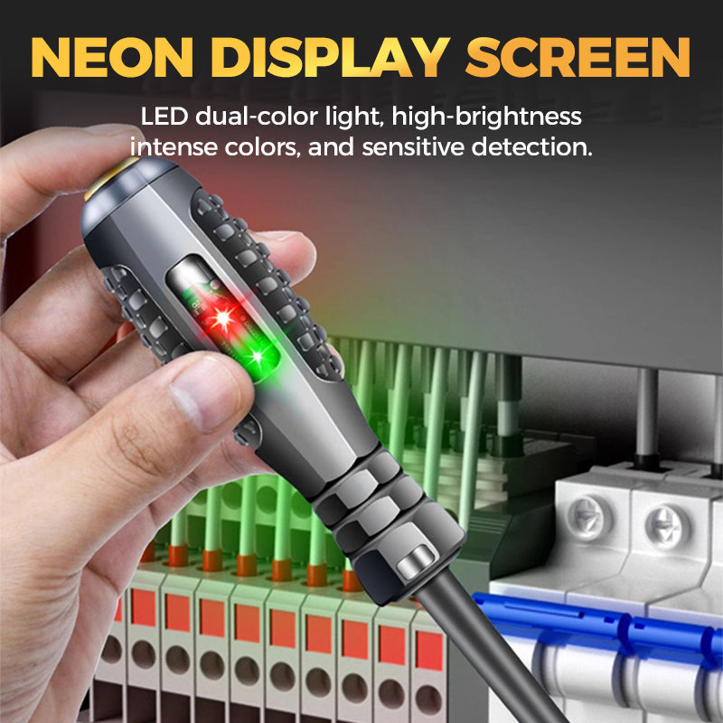 Arenzza 2-in-1 high torque magnetic screwdriver and electricity detector tool, showing the compact, ergonomic design with magnetic tip.