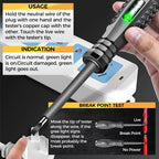 Arenzza 2-in-1 high torque magnetic screwdriver with electricity detector, shown with metal screwdriver and electronic testing features.