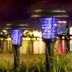 Arenzza solar mosquito zapper light garden stake with UV insect killer and pathway lighting, ideal for outdoor pest control.
