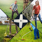 Arenzza replace blade for grass trimmer, durable garden tool blade designed for efficient trimming and yard maintenance.