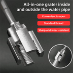 Arenzza water pipe threader tool for 1/2" and 3/4" pipes, designed for internal and external threading in plumbing applications.