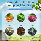 Arenzza organic slow-release fertilizer tablets for home gardening, shown in a garden setting with tablets ready for use.