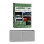 Arenzza 2-pack bug-proof garage door screen installed on a garage, made of fine mesh to keep insects out while allowing airflow.