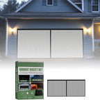 Arenzza 2-pack bug-proof garage door screen set with mesh screens and frame components for easy installation and pest prevention.