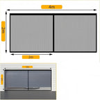 Arenzza 2-pack bug-proof garage door screens with fine mesh for insect prevention, designed for tools and garden use.