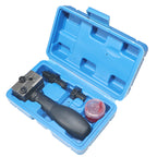 Arenzza universal automotive brake pipe flaring tool kit with various tools for brake line fitting and flaring repair.