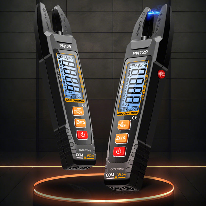 Arenzza U-Type Clamp Meter with LED lights, a handy tools and garden device for measuring electrical currents.