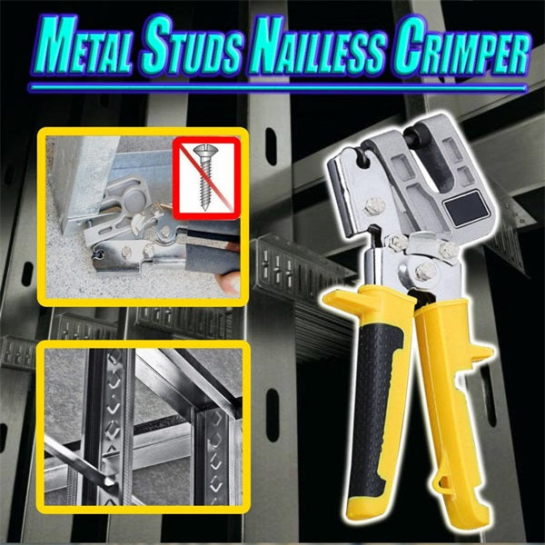 Arenzza metal stud crimper tool for tools and garden use, shown in a close-up with metal handles and crimping jaws.