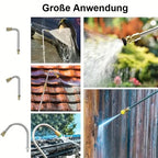 Arenzza 4000 PSI high-pressure cleaning wand set for garden and outdoor cleaning tools with various nozzles and attachments.