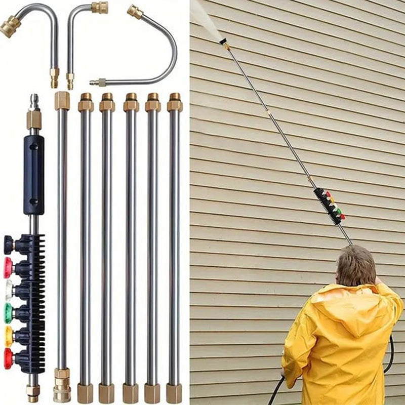Arenzza 4000 PSI high-pressure cleaning wand set with multiple nozzles for power washing and outdoor cleaning tasks.