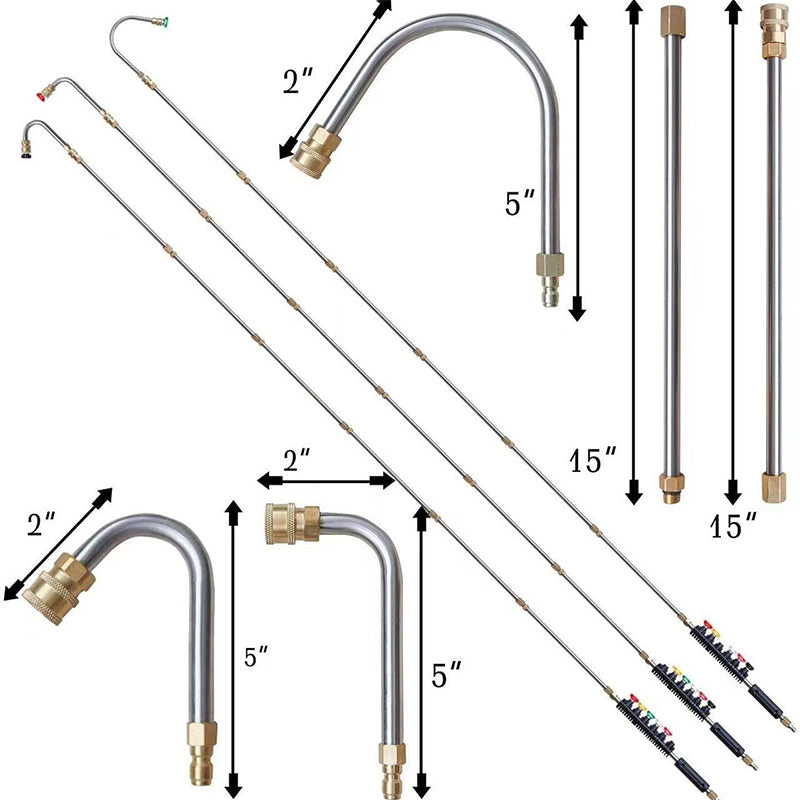 Arenzza 4000 PSI high-pressure cleaning wand set with adjustable nozzle for garden and outdoor cleaning tasks.
