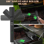 Arenzza cordless electric BBQ brush cleaner with long handle for deep cleaning of grills, rechargeable and ideal for tools and garden use.