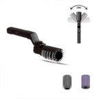 Arenzza cordless electric BBQ brush cleaner with long handle, rechargeable battery, and deep cleaning brush for grill maintenance.