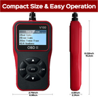 Arenzza multi-function engine fault code reader tool for diagnosing car engine issues, shown with display screen and connectors.
