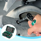Arenzza portable multi-functional screwdriver set with 40 pieces, including various screwdriver heads and handles for tools and garden use.