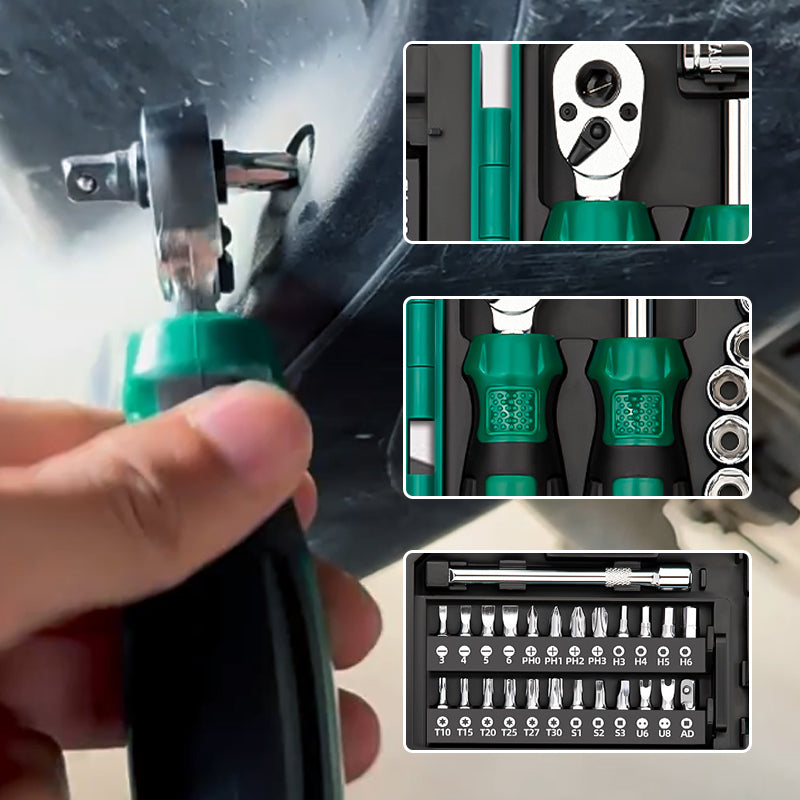 Arenzza portable 40-piece screwdriver set with various screwdrivers and bits, ideal for tools and garden repair tasks.