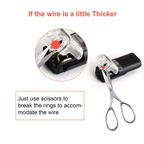 Arenzza double-wire plug-in connector with locking buckle, tool for secure electrical connections in garden and outdoor projects.